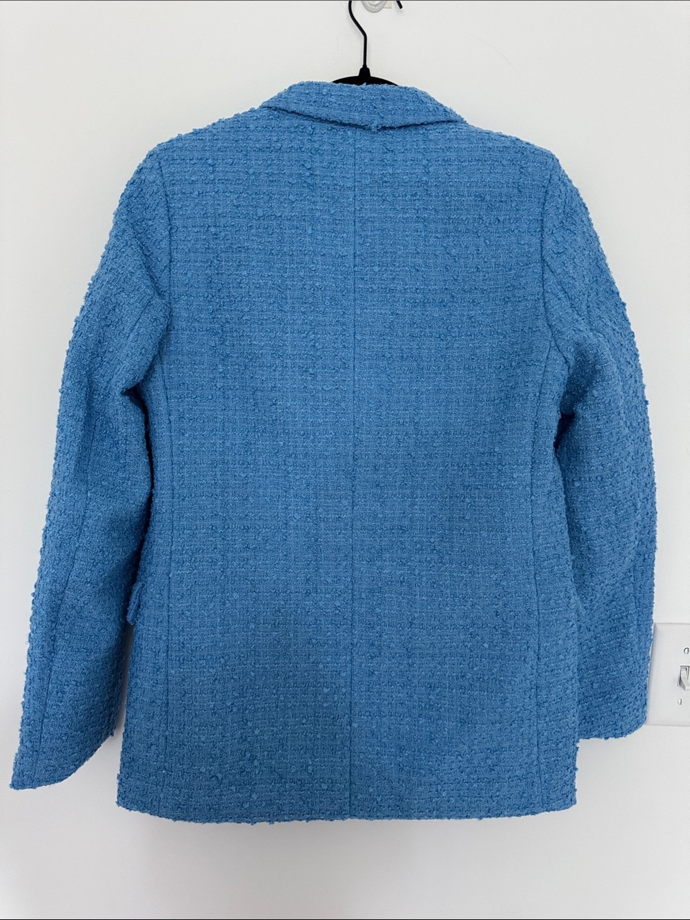 H&M NWT Matching Blazer and Skirt Set Blue Tweed - Size XS/2 - Picture 5 of 9